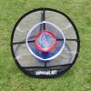 Folding Golf Training Net; Golf Practice Net Golf Rod Cutting Nets Portable Target Nets - Black