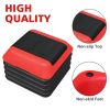 Height-Adjustable Step Aerobics Platform Fitness Equipment Stepper Trainer Exercise Step Platform with 4 Riser Red - as Pic