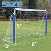 Kids Soccer Goals for Backyard Portable Youth Soccer Goal with Net 8x5 FT - as Pic