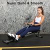 Fitness Rowing Machine Rower Ergometer, with 12 Levels of Adjustable Resistance - as Pic