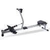 Fitness Rowing Machine Rower Ergometer, with 12 Levels of Adjustable Resistance - as Pic