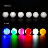 Waterproof Glow In Dark Golf Balls; Luminous Golf Balls; Creative Gift For Men Women Golf Lovers - 6 Colors In One/6 Pack