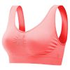 3 Pack Sport Bras For Women Seamless Wire free Bra Light Support Tank Tops For Fitness Workout Sports Yoga Sleep Wearing - PP_GY_MelonRed - 2XL