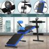 Multi-Position Adjustable Strength Training Bench for Home Gym - Blue - Exercise & Fitness