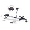 Fitness Rowing Machine Rower Ergometer, with 12 Levels of Adjustable Resistance - as Pic