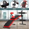 Multi-Position Adjustable Strength Training Bench for Home Gym - Red - Exercise & Fitness