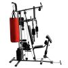 Multi-functional Home Gym with 1 Boxing Bag 143.3 lb - Black