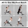 Roman Chair with Adjustable Height,Multi-function Bench, Back Extension Bench, Ab Chair for Whole-Body Training - as Pic