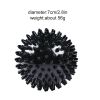 Mini Portable Fitness Foot Massage Ball; Deep Muscle Relaxation Fascia Ball - Black-2.4in/6cm