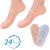 1pair Breathable And Soft Silicone Socks For Men And Women; Reusable Socks For Foot Pressure Relieve; Protectors Silicone To Prevent Foot Dry - Nude -