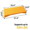 Aerobics Step Platform Height-Adjustable Fitness Equipment Stepper Trainer Exercise Step Platform Sliding Lifting Pad Yellow - as Pic