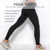 Women TIK Tok Leggings Bubble Textured Butt Lifting Yoga Pants Black large - default