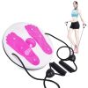 Waist Twister With Drawstring; Home Fitness Exercise Equipment - Pink