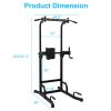 Power Tower Pull Up Bar Workout Dip station for Strength Training, Suitable for Home Gym Fitness - as Pic