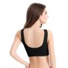 3 Pack Sport Bras For Women Seamless Wire free Bra Light Support Tank Tops For Fitness Workout Sports Yoga Sleep Wearing - BK_BK_BK - 2XL