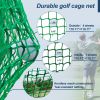 10X10X10FT Golf Practice Net Cage w/ Metal Frame Hitting Net Kit Indoor Outdoor - as Pic