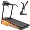 Foldable Treadmill with Incline, Electric Treadmill with Bluetooth Speaker, 3.5HP Powerful Motor, 330LBS Weight Capacity, Fitshow APP Support - as Pic