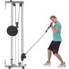 Lat Pulldown Machine Home Gym Fitness Silver - as pic