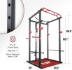 160lb Home Gym sets Multi-functional Power Cage,Home Adjustable Pullup Squat Rack 1000Lbs Capacity Comprehensive Fitness Barbell Rack - As shown