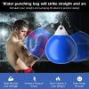 Home Gym 21 Inch Water Punching Bag with Adjustable Metal Chain - Blue - Exercise & Fitness