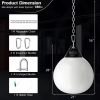 Home Gym 21 Inch Water Punching Bag with Adjustable Metal Chain - White - Exercise & Fitness