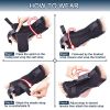 1pc Adjustable Foot Inversion Corrector; Plantar Fascia Foot Support Stabilizer; Night Splint Pain Relief - Black