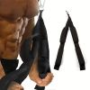 Home Gym Fitness Equipment; Portable Pull-down Training Rope For Men - Black