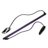 Yoga Exercise Portable Pilates Bar with Foot Loops for Total Body Workout - purple