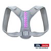 Adjustable Back Shoulder Posture Corrector Belt Clavicle Spine Support Reshape Your Body Home Office Sport Upper Back Neck Brace - Grey Pink - 3XL-wei