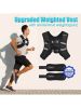 PACEARTH Reflective Weighted Vest for Strength Training and Running - 16lb