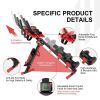 Adjustable Tension 4 in 1 Folding Rowing Machine - Red & Black - Exercise & Fitness