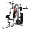 Multi-functional Home Gym with 1 Boxing Bag 143.3 lb - Black