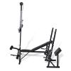 Fitness Workout Bench for Home Gym - Black