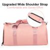 YSSOA Gym Bag for Women and Men, Waterproof Duffel Bag Shoes Compartment, Lightweight Carry - as Pic