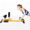 Home Gym 3-in-1 Sissy Squat Ab Workout  Sit-up Machine - Black & Yellow - Exercise & Fitness