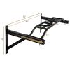 47" Pull Up Bar Wall Mounted Multi-Grip w/Hangers for Punching Strength Training - as pic