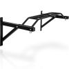 47" Pull Up Bar Wall Mounted Multi-Grip w/Hangers for Punching Strength Training - as pic