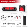 Home Gym Portable 34 Inch Push Up Board - Red & Black - Weights Accessories