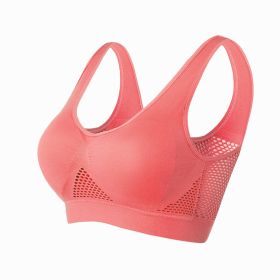 Women Yoga Underwear Padded Crop Tops Underwear Gym Top Yoga Sport Bra Breathable Fitness Running Vest Yoga Bras Sports Type (Color: Red, size: S)