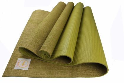 Jute Premium Eco Yoga Mat (Color: Moss)