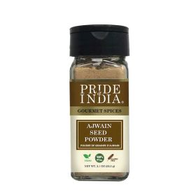 Pride of India – Ajwain Seed Powder – Gourmet Indian Spice – Made from Fresh Carom Seeds – Rich in Nutrients – Aromatic & Flavorful – Easy to Use - 2. (size: 2.1 oz)