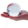 Clear Acrylic Contact Juggling Balls,  Big Size Single ball tricks making acrylic juggling ball (size: 100mm)