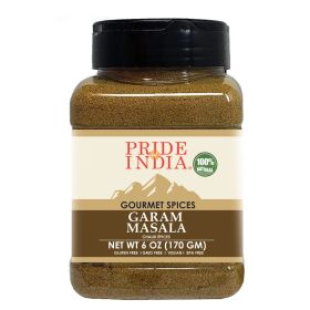 Pride of India | Garam Masala Ground | Warming Spice Blend for Variety of Dishes | Flavorful Mix for Curries and Pilafs | Easy to Use | Ideal for Non- (size: 6 oz)