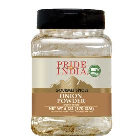 Pride of India – Onion Fine Ground – Gourmet Spice for Cooking – Pantry Essential – Adds Flavor to Sauces/Dips/Rubs/Marinades – Easy to Use – 3.1 oz. (size: 6 oz)